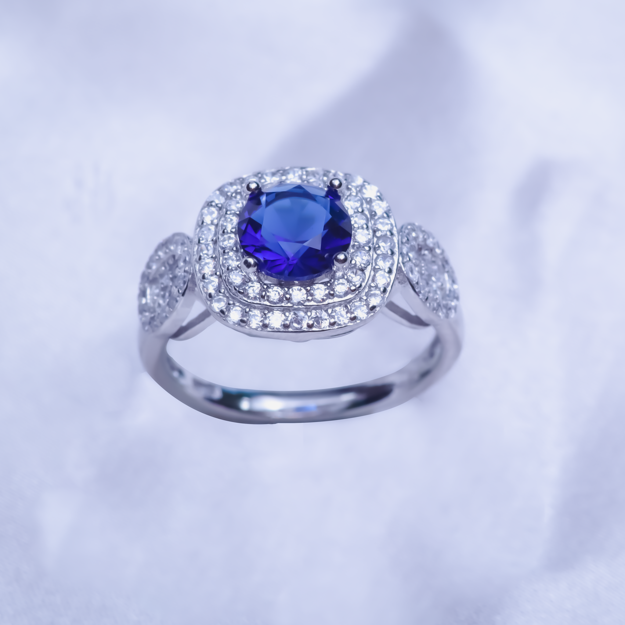 Unique Radiant Cut Blue Sapphire Engagement Ring – Eurekalook