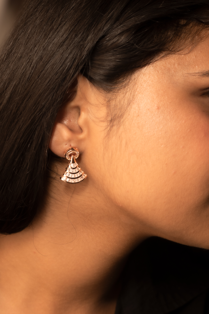 Bvlgari White Gold And Pavé Diamond Divas' Dream Earrings | Harrods AU