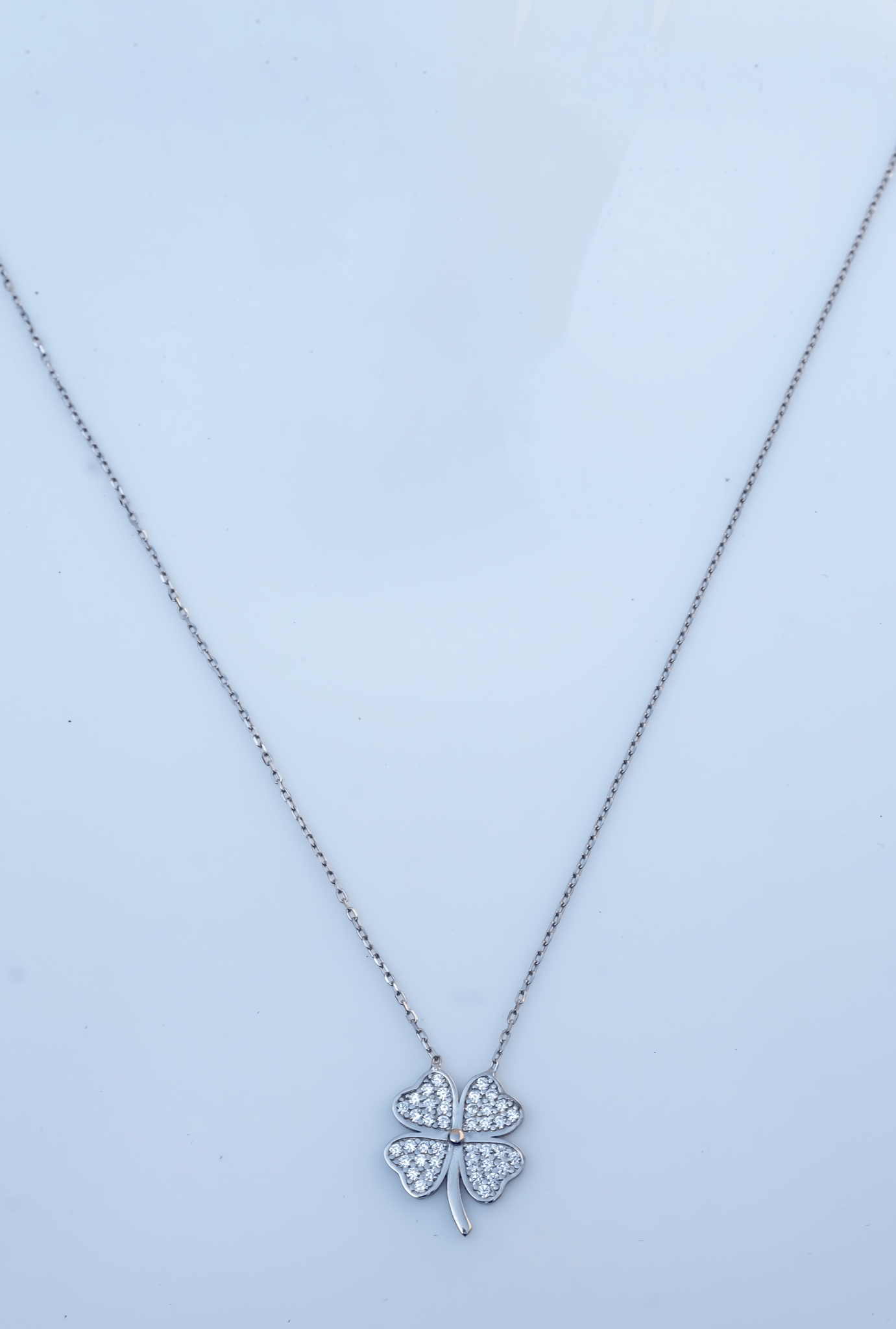 Silver Flower Necklace.