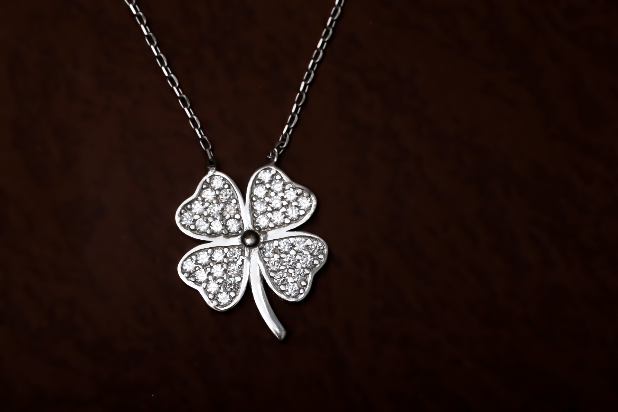 Silver Flower Necklace.