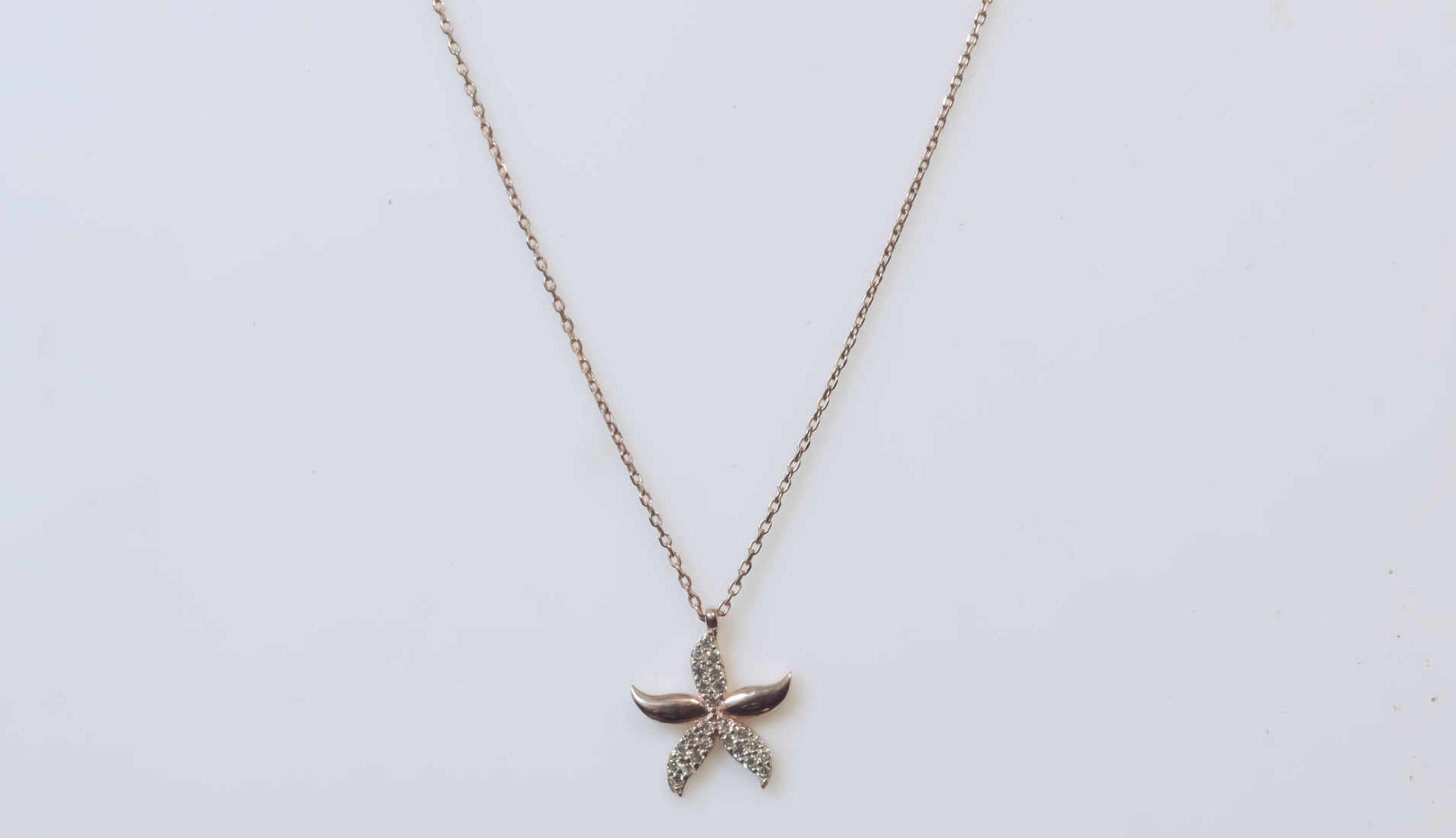 Rose Gold Star Fish Necklace